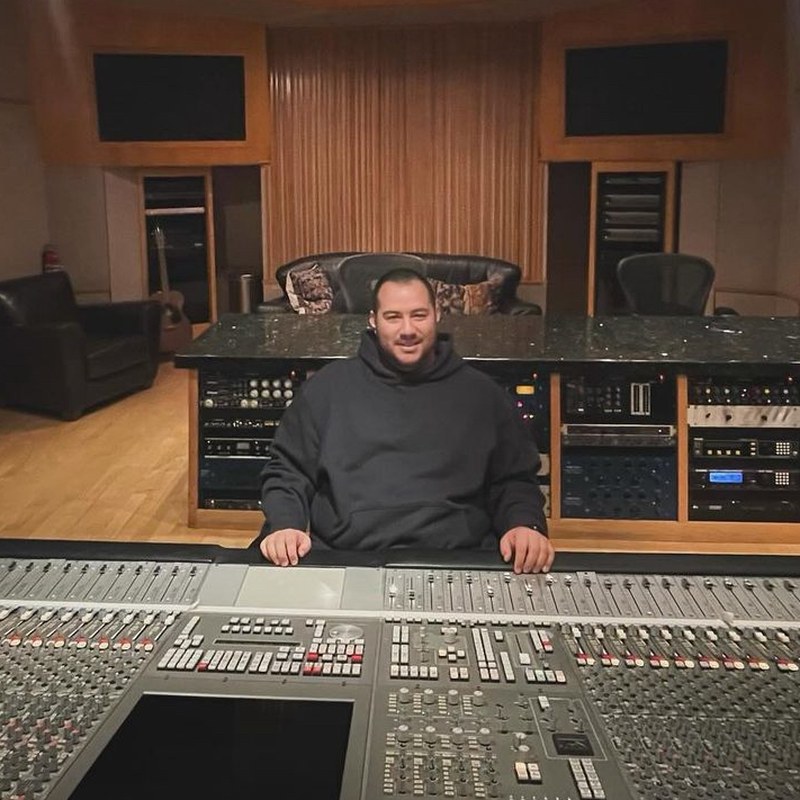 Daniel Escobar in his studio