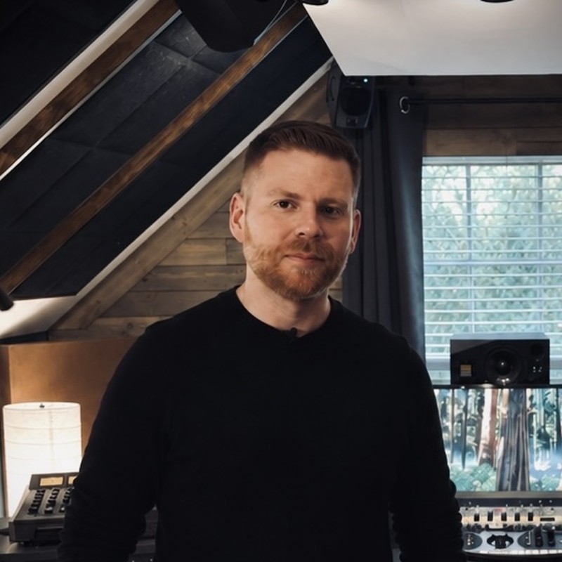 Josh Colby in the studio