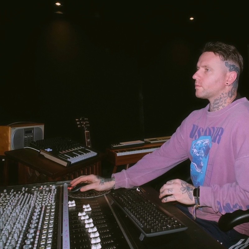 Nicholas Bowen in his studio